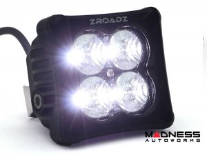Ford Bronco Bumper Bar Light Kit - Factory Bumper - ZROADZ - Top Mount - w/ 6x3" White LED Pods Ford Bronco Bumper Bar Light Kit - Factory Bumper - ZROADZ - Top Mount - w/ 6x3" White LED Pods